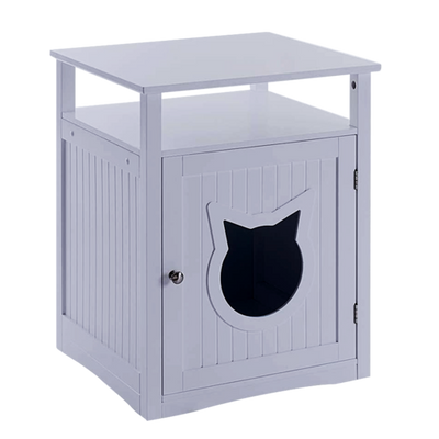 Nightstand Pet House, Litter Box Furniture Indoor Pet Crate, Litter