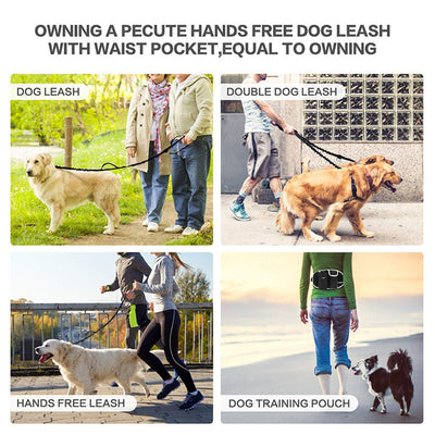 Dog Training Leash Waist Bag Hands-Free Outdoor Pet Running