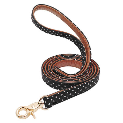 4ft Puppy Small Dog Leash Polka Dot Pet Leash