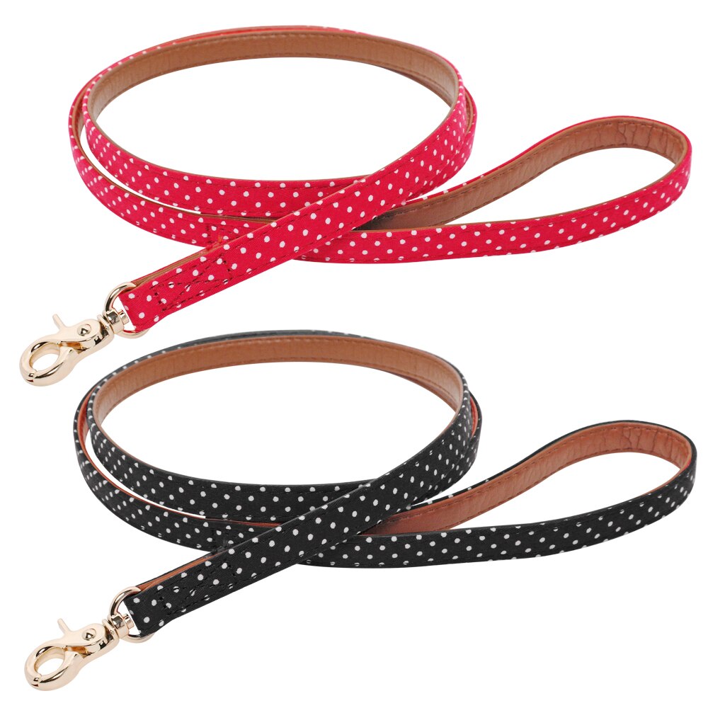 4ft Puppy Small Dog Leash Polka Dot Pet Leash