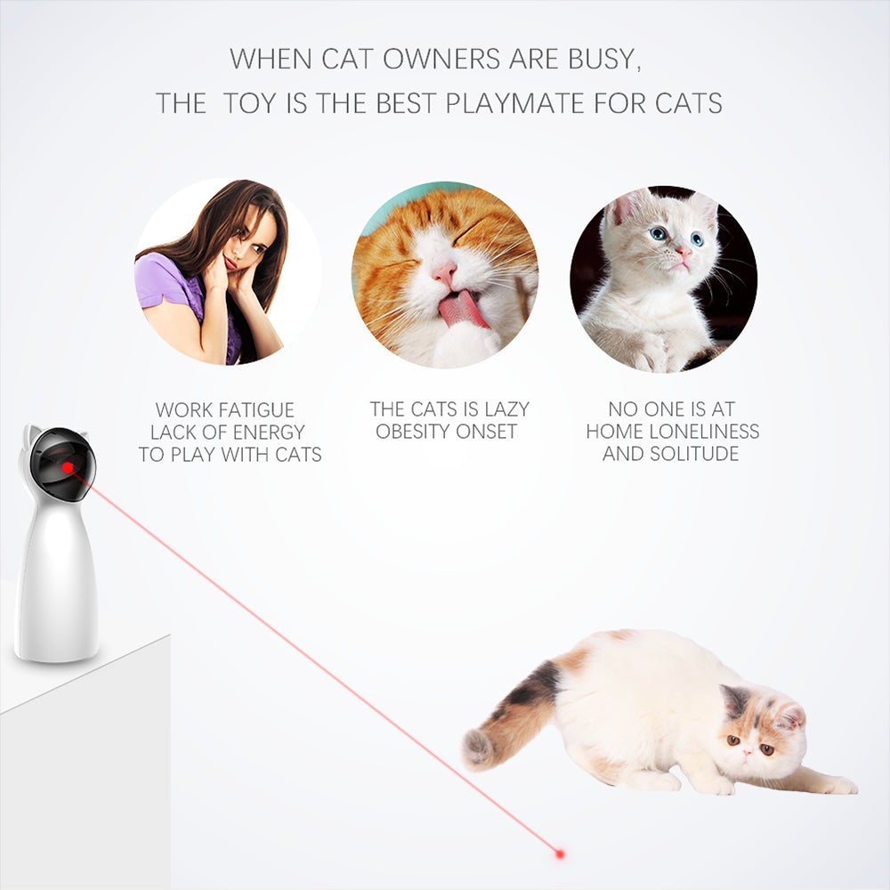 Creative Cat Pet LED Laser Funny Toy Smart Automatic