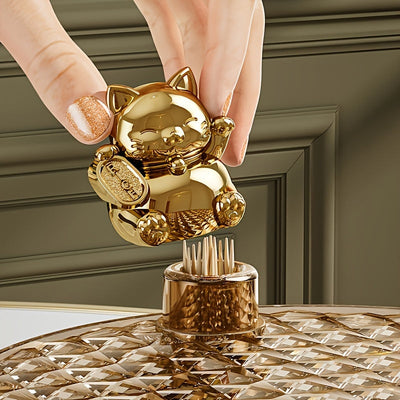 Lucky Cat Rotating Snack Tray with Lid  Perfect for Parties