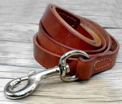 Genuine Leather Dog Leash Pet Training Lead