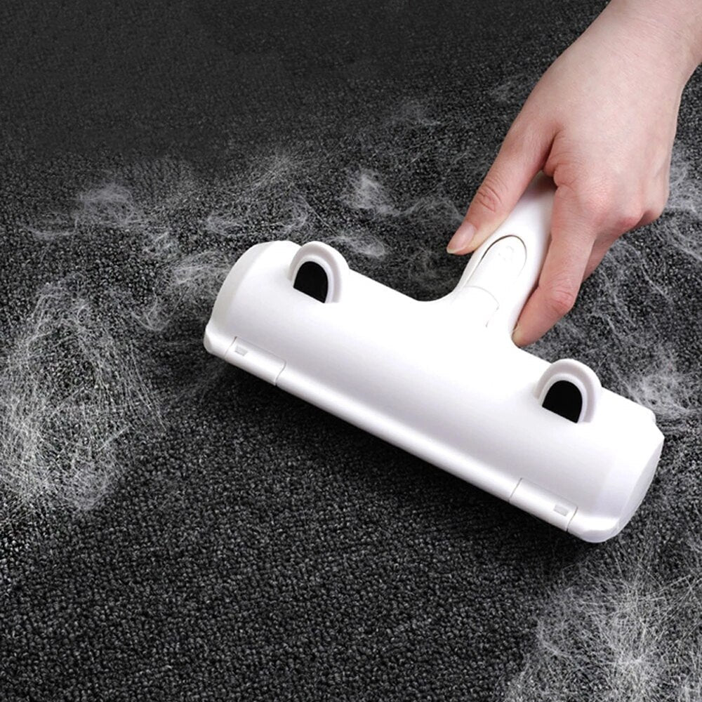 2-Way Remove Pet Hair Roller Dog Cat Hair Remover Brush Carpet