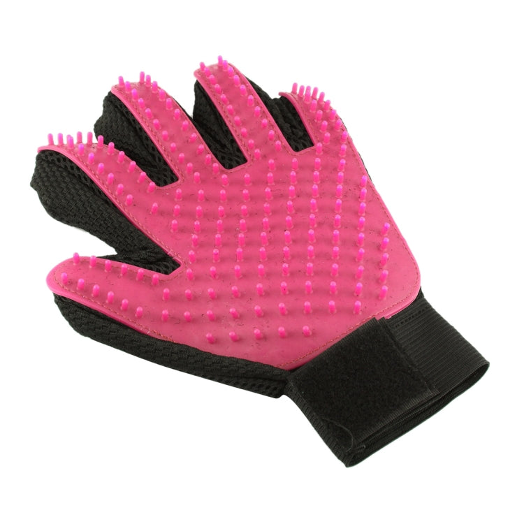 Left Hand Five Finger Deshedding Brush Glove Pet Gentle Efficient