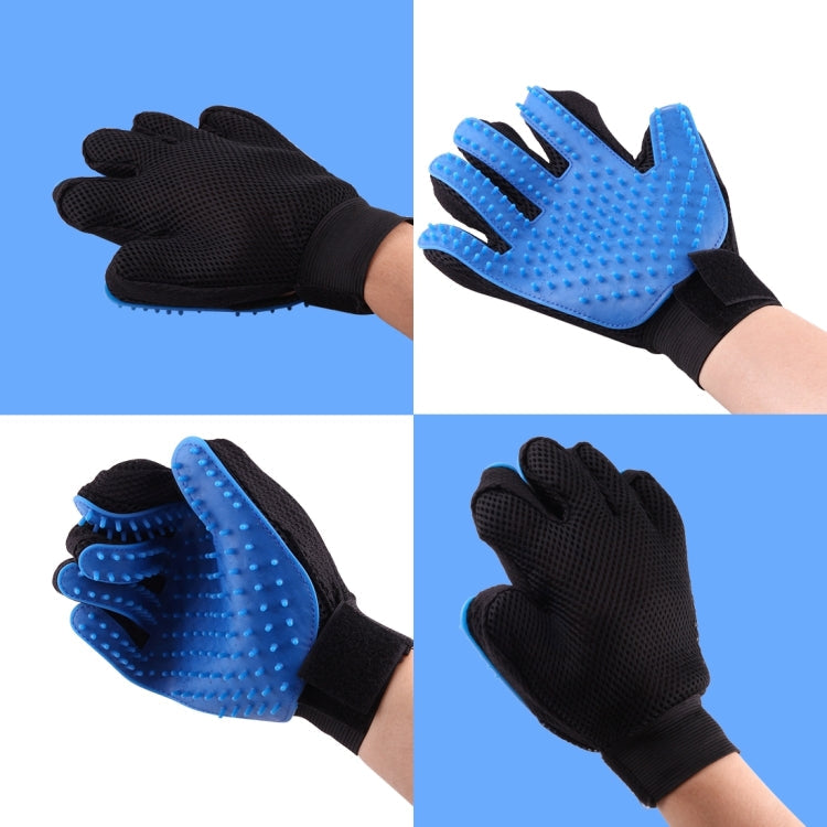 Left Hand Five Finger Deshedding Brush Glove Pet Gentle Efficient