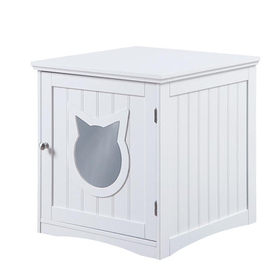 Cat House Side Table, Nightstand Pet House, Litter Box Enclosure