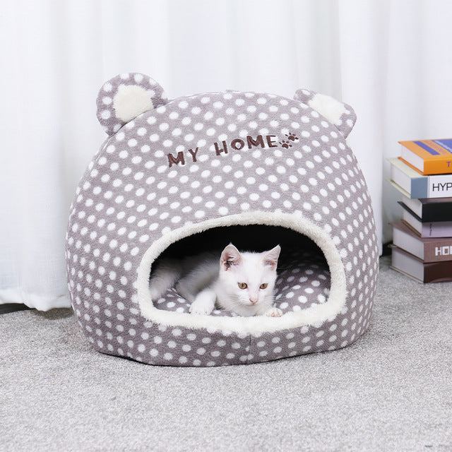 Lovely Pet Cats Beds Houses Thick Warm Sofa Kennel