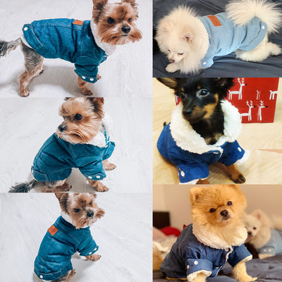 Luxury Winter Dog Jacket Puppy Dog Clothes Pet