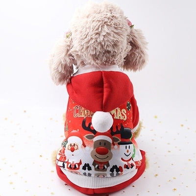 New Christmas Dog Clothes For Small Dog Pet Xmas