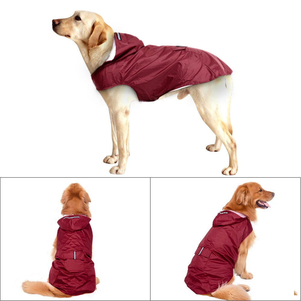 Pet Large Dog Raincoat Waterproof Big Dog Clothes