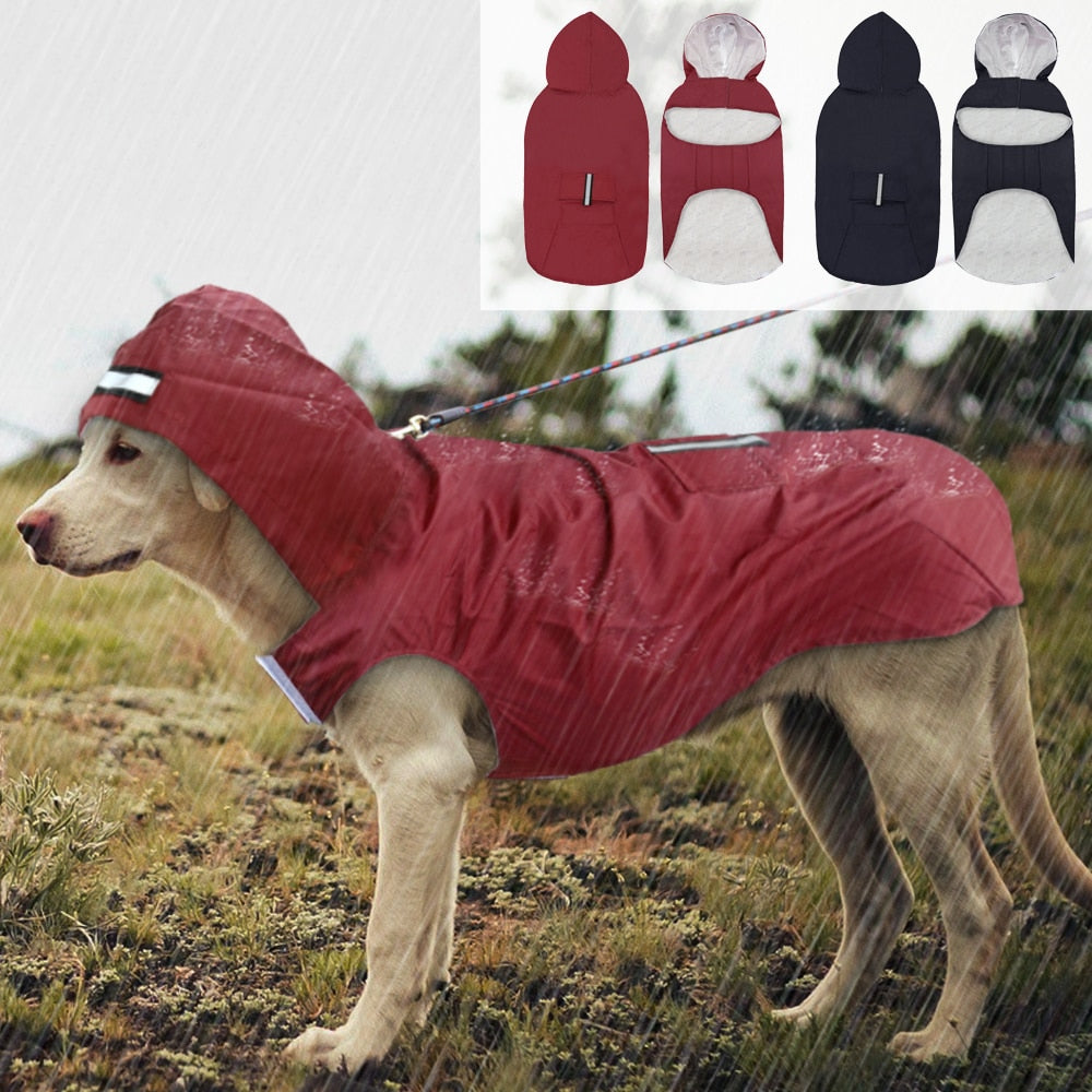 Pet Large Dog Raincoat Waterproof Big Dog Clothes