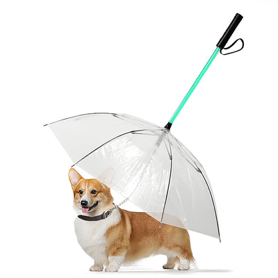 Waterproof Pet Dog Umbrella Leash With Flashlight