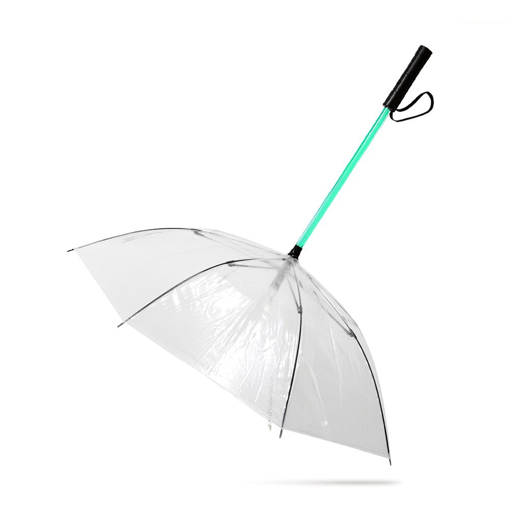 Waterproof Pet Dog Umbrella Leash With Flashlight