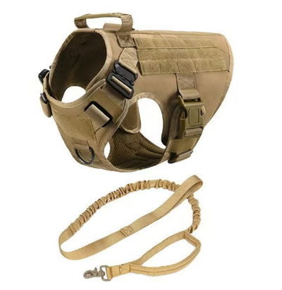 Fast Shipping Military Dog Tactical Harness and Leash Set