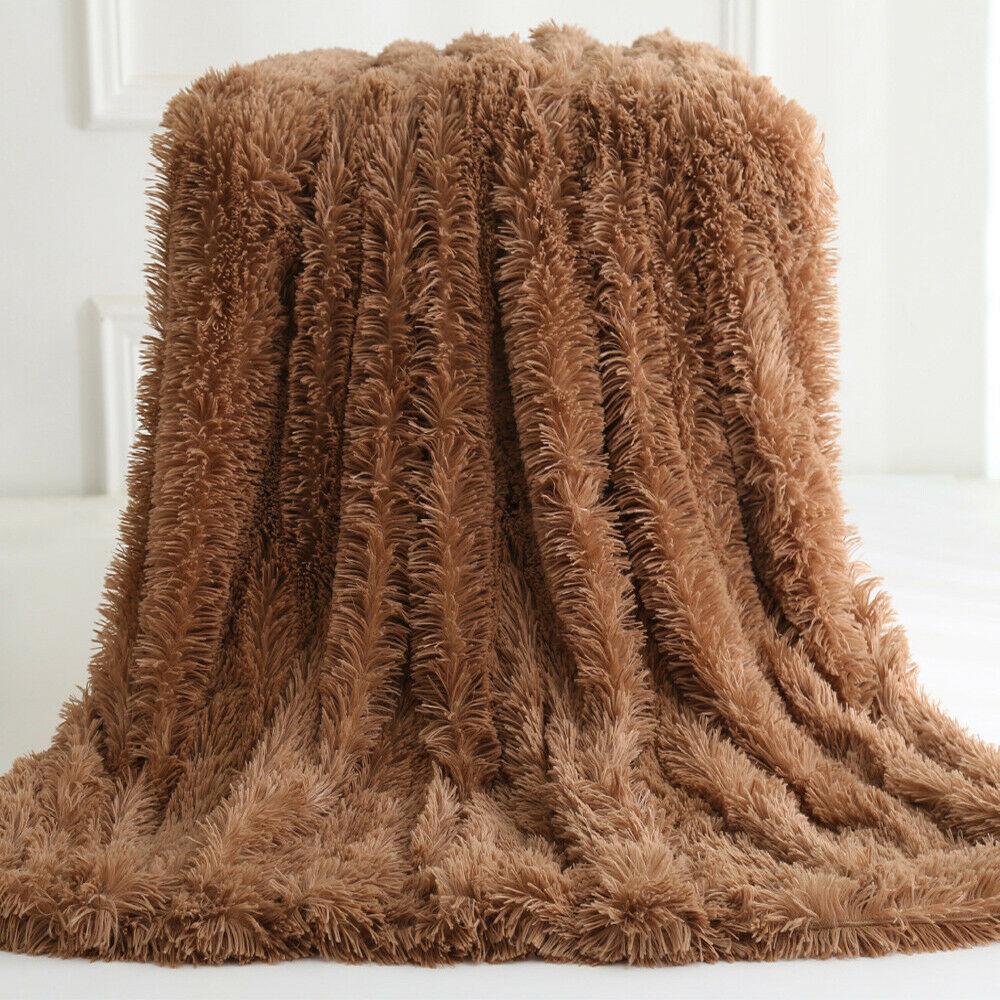 Ultra Soft Faux Fur Throw Blanket